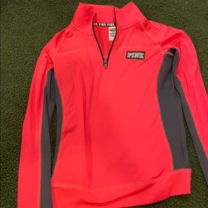 Hot pink quarter zip